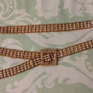 Silver Rhinestone Belt